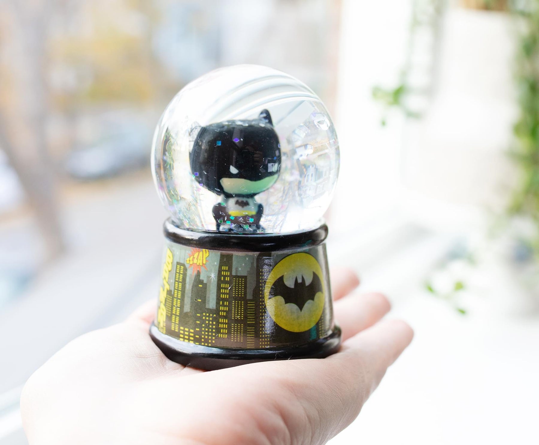 DC Comics Batman Chibi Dark Knight Light-Up Mini Snow Globe | 2 Inches Tall