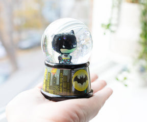 DC Comics Batman Chibi Dark Knight Light-Up Mini Snow Globe | 2 Inches Tall