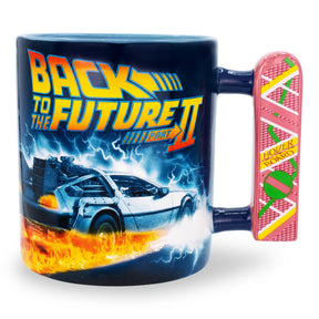 Back To The Future 2 Hoverboard Sculpted Handle Ceramic Mug | Holds 20 Ounces