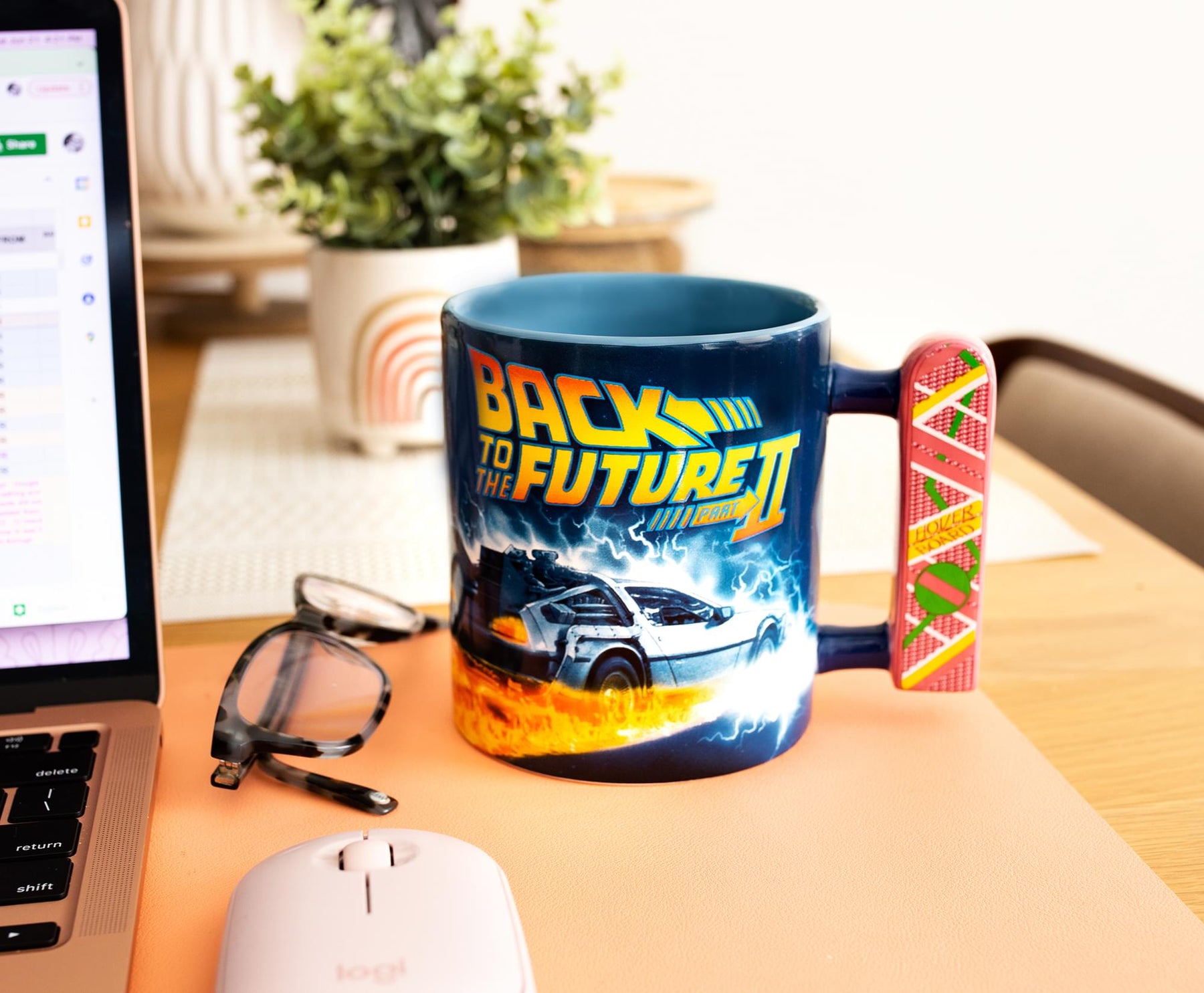 Back To The Future 2 Hoverboard Sculpted Handle Ceramic Mug | Holds 20 Ounces