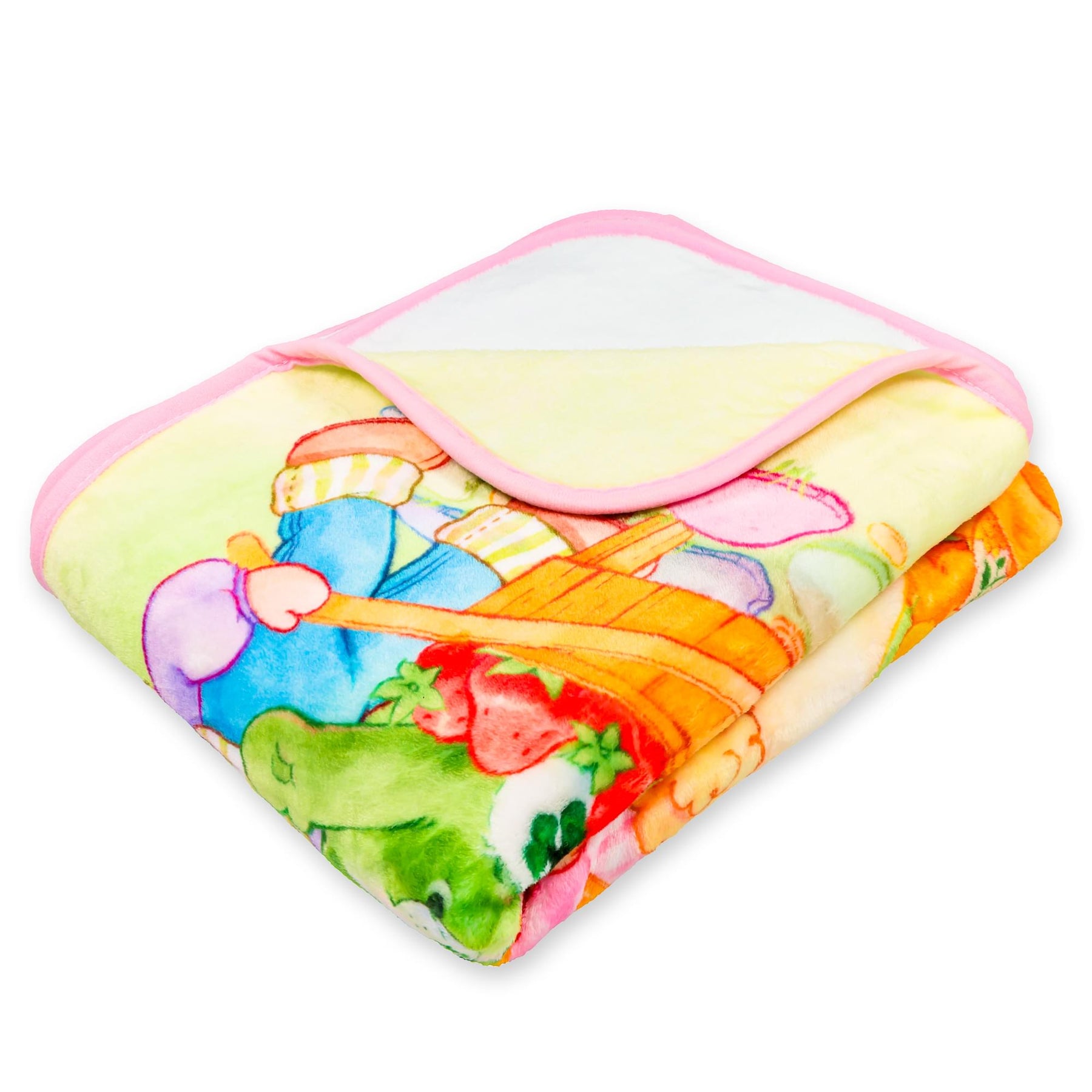 Care Bears x Strawberry Shortcake Fleece Throw Blanket | 45 x 60 Inches