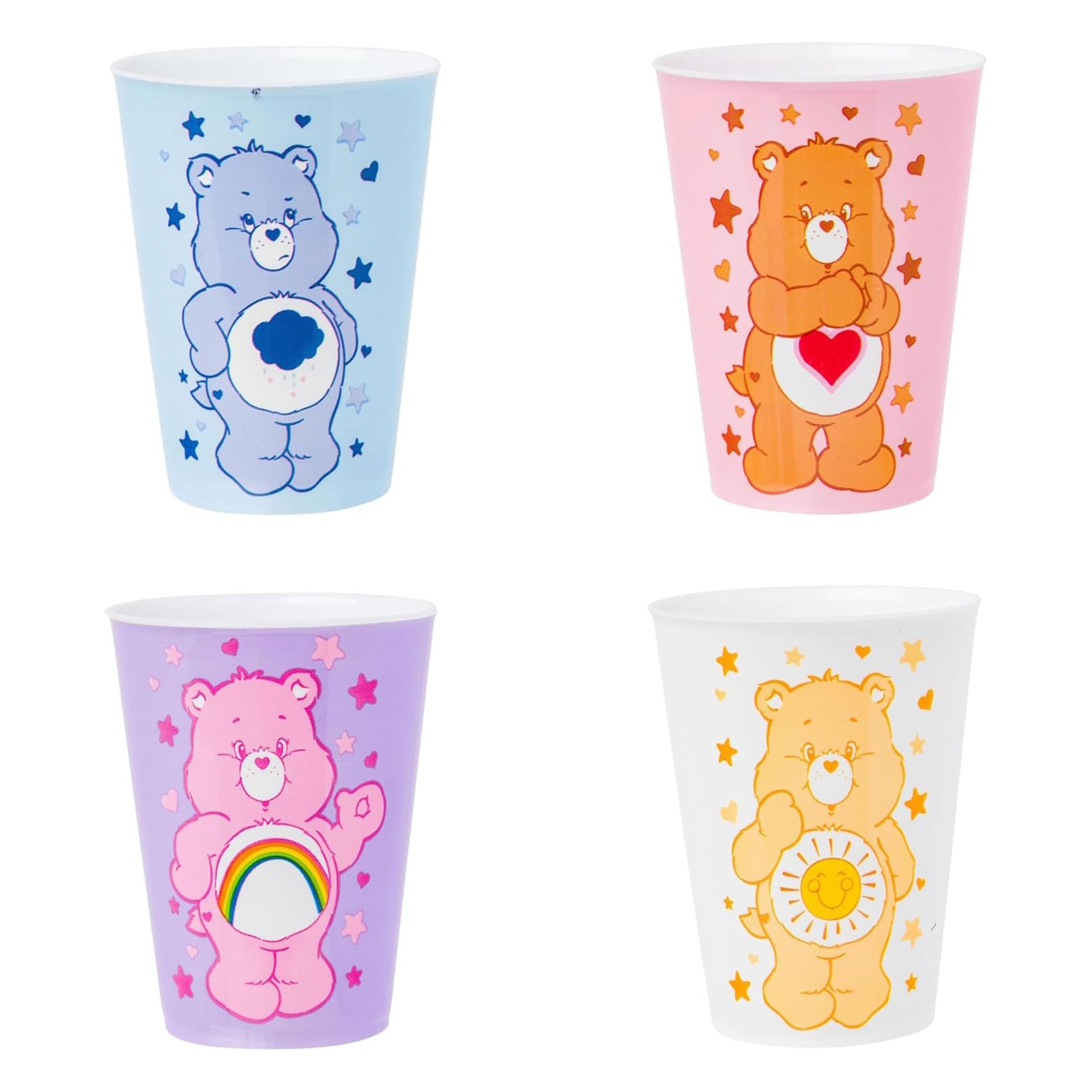 Care Bears 2 Ounce Plastic Mini Cup Set of 4