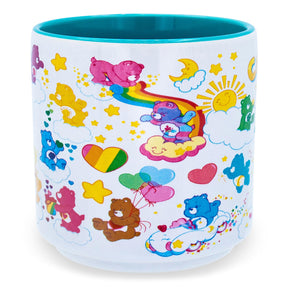 Care Bears "Care-A-Lot"  Allover Icons Ceramic Coffee Mug | Holds 13 Ounces