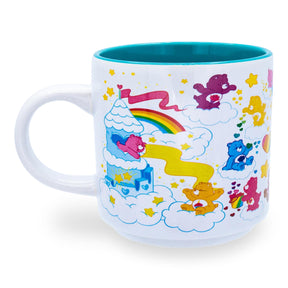 Care Bears "Care-A-Lot"  Allover Icons Ceramic Coffee Mug | Holds 13 Ounces