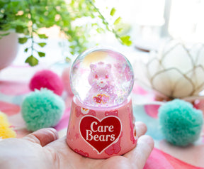 Care Bears Love-A-Lot Bear Mini Light-Up Snow Globe | 3 Inches Tall