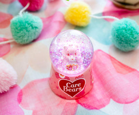 Care Bears Love-A-Lot Bear Mini Light-Up Snow Globe | 3 Inches Tall