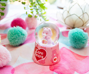 Care Bears Love-A-Lot Bear Mini Light-Up Snow Globe | 3 Inches Tall