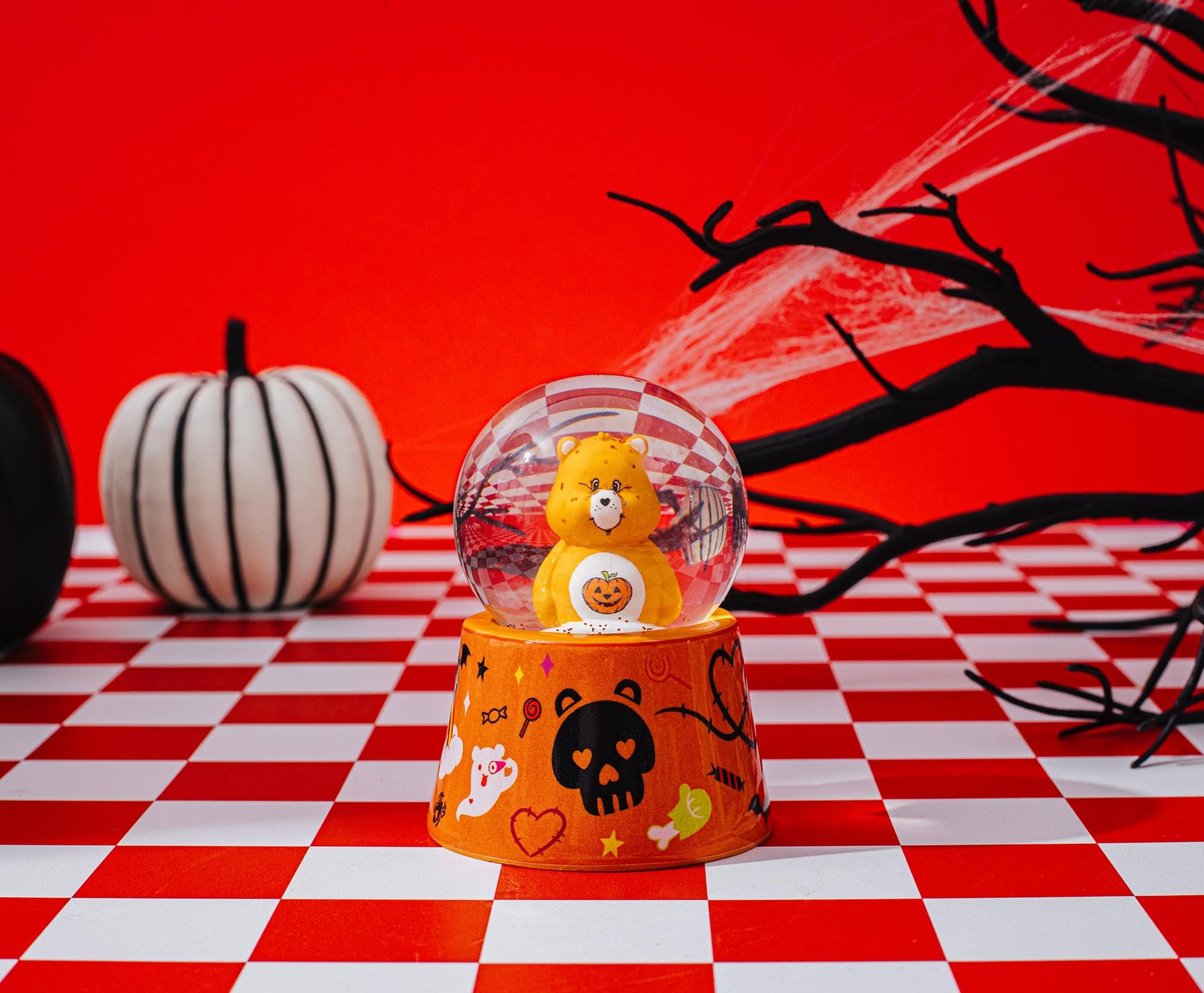 Care Bears Trick-Or-Sweet Bear Mini Light-Up Snow Globe | 3 Inches Tall