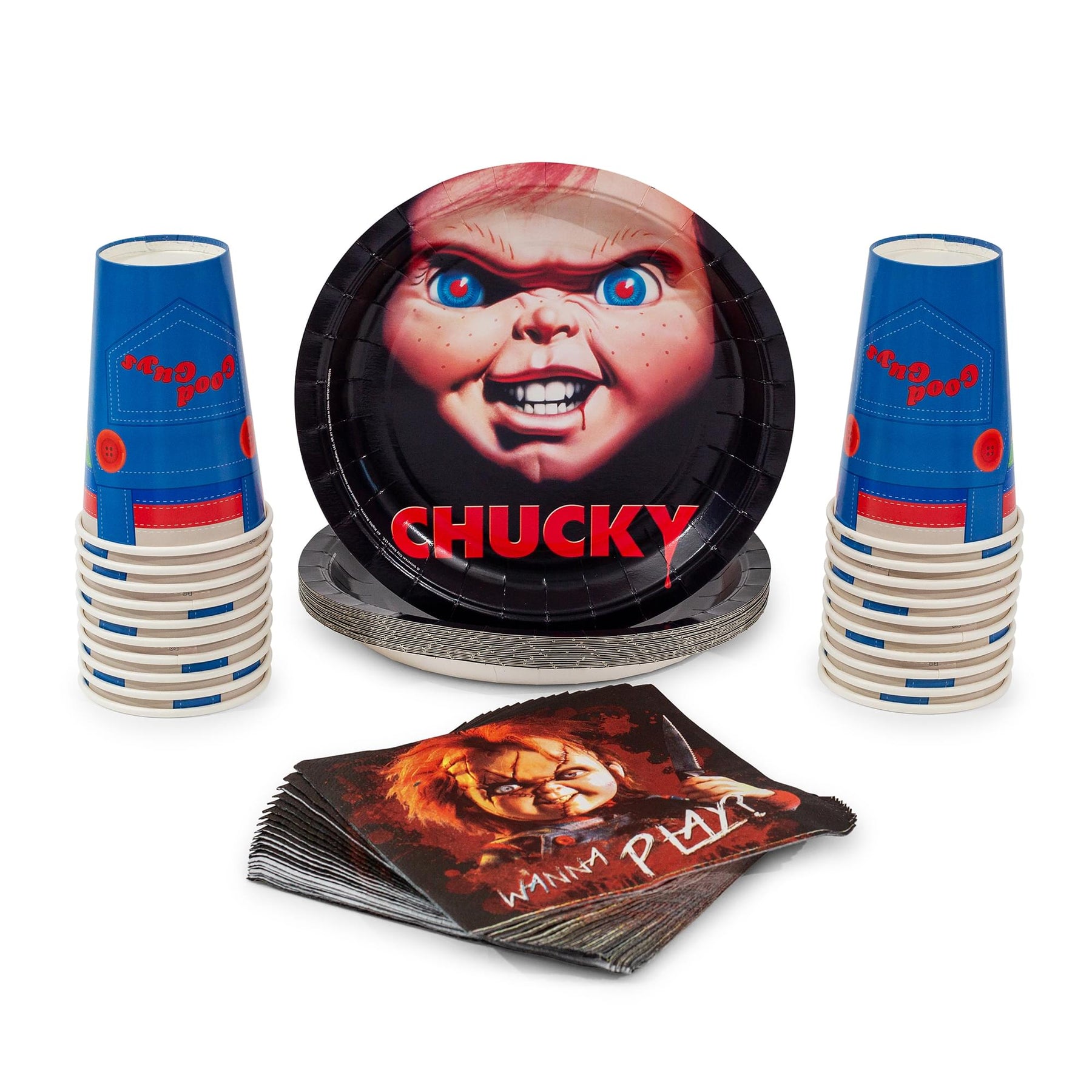 Child's Play Chucky 60-Piece Party Tableware Set