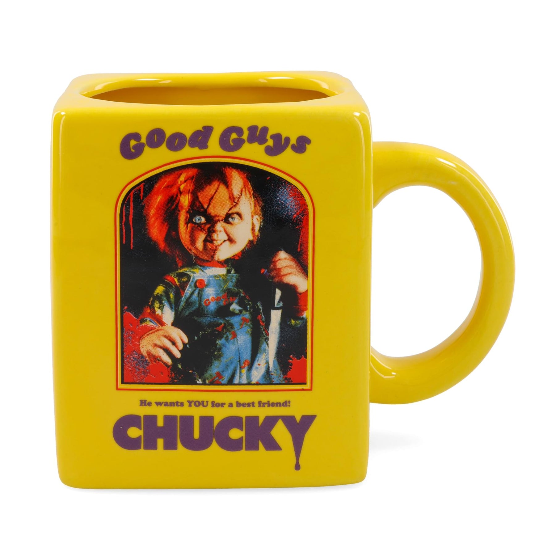 Child's Play Chucky Good Guys Sculpted Ceramic Mug | Holds 20 Ounces