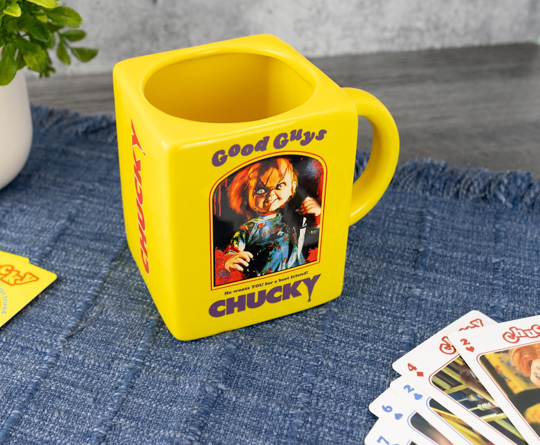 Child's Play Chucky Good Guys Sculpted Ceramic Mug | Holds 20 Ounces