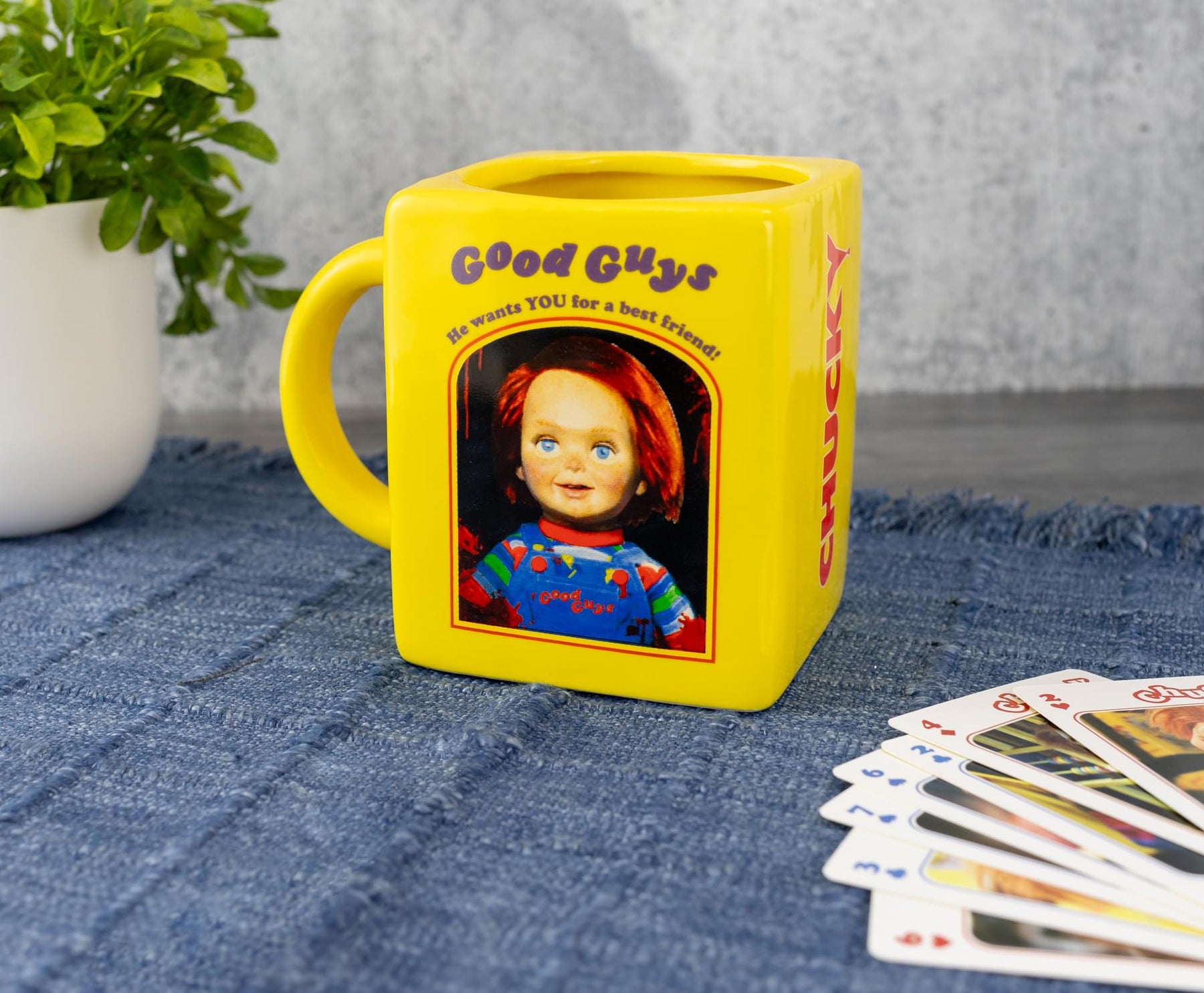 Child's Play Chucky Good Guys Sculpted Ceramic Mug | Holds 20 Ounces