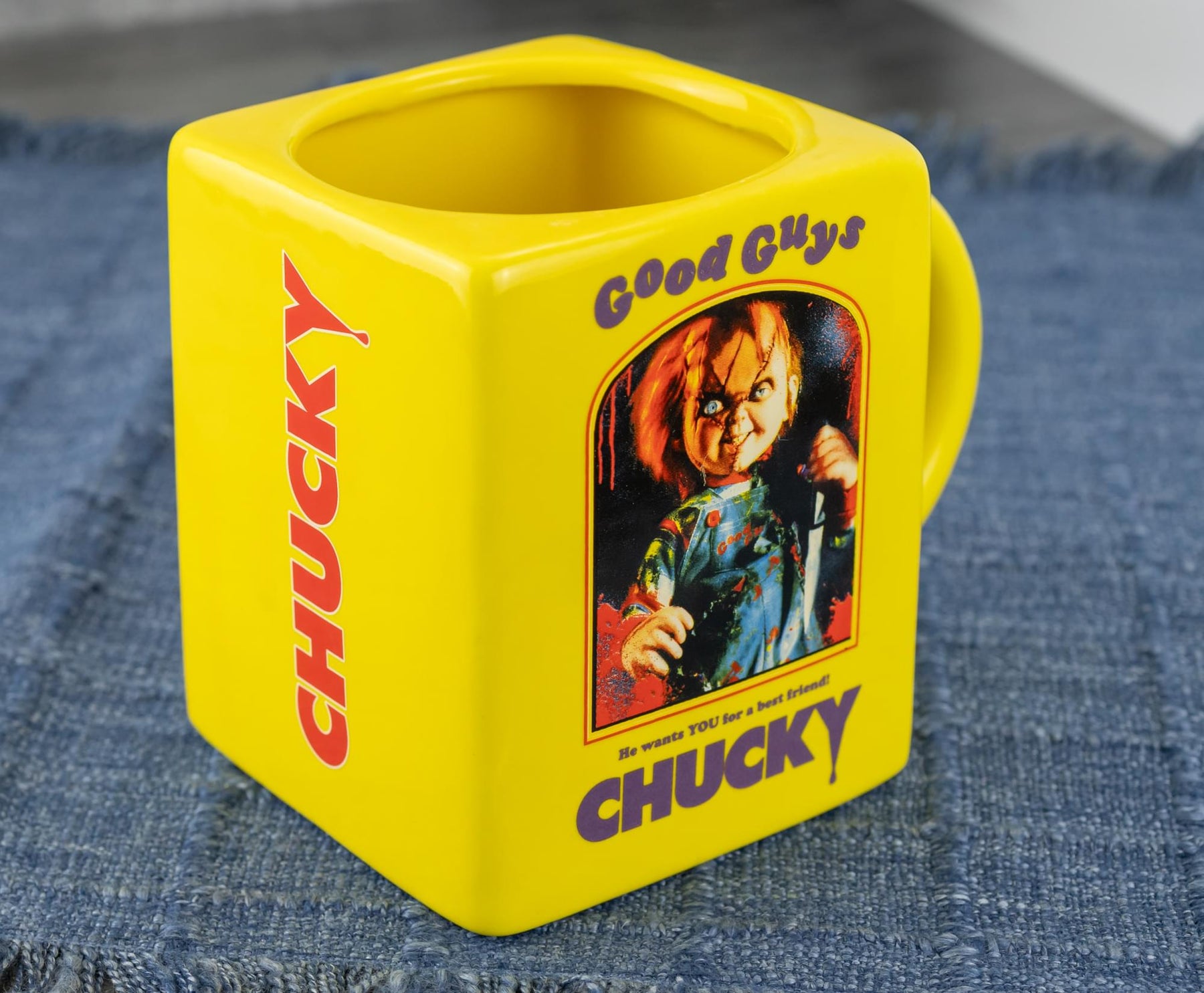 Child's Play Chucky Good Guys Sculpted Ceramic Mug | Holds 20 Ounces