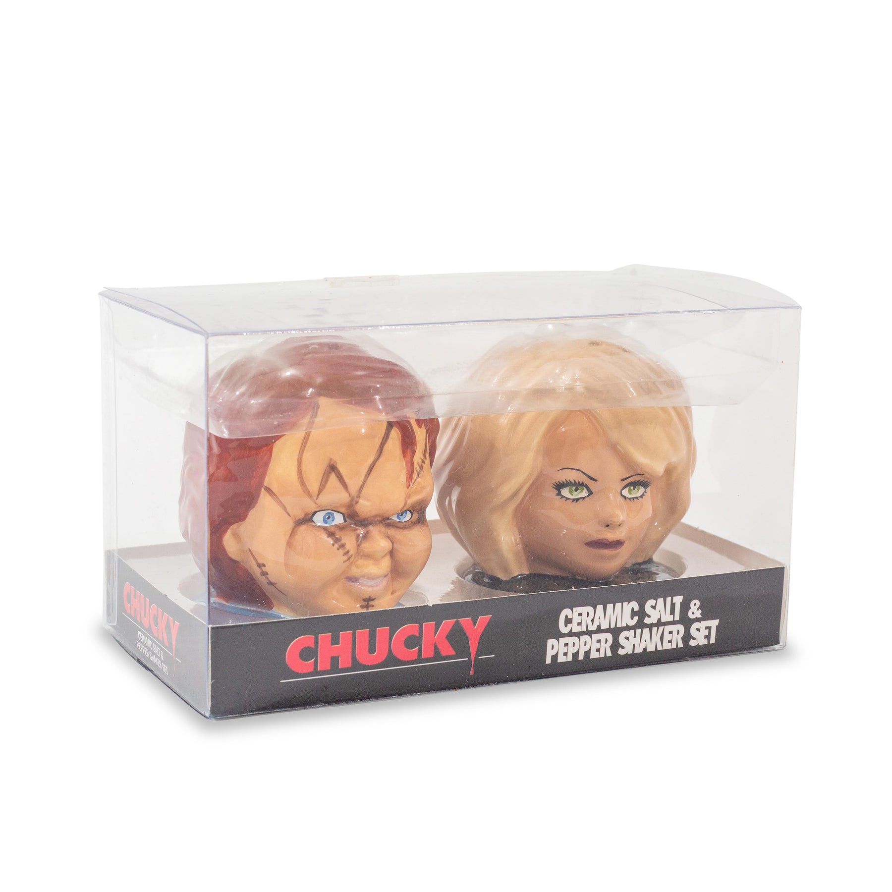 Child's Play Chucky and Tiffany Ceramic Salt and Pepper Shaker Set