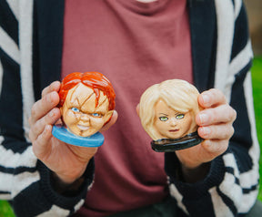 Child's Play Chucky and Tiffany Ceramic Salt and Pepper Shaker Set