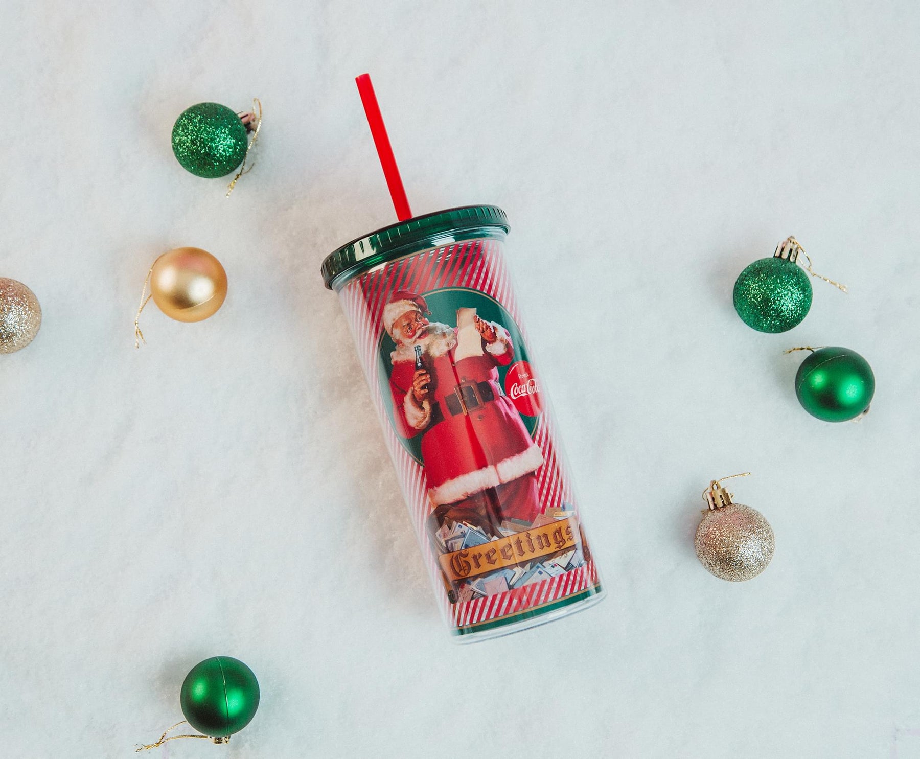 Santa Holiday Straws