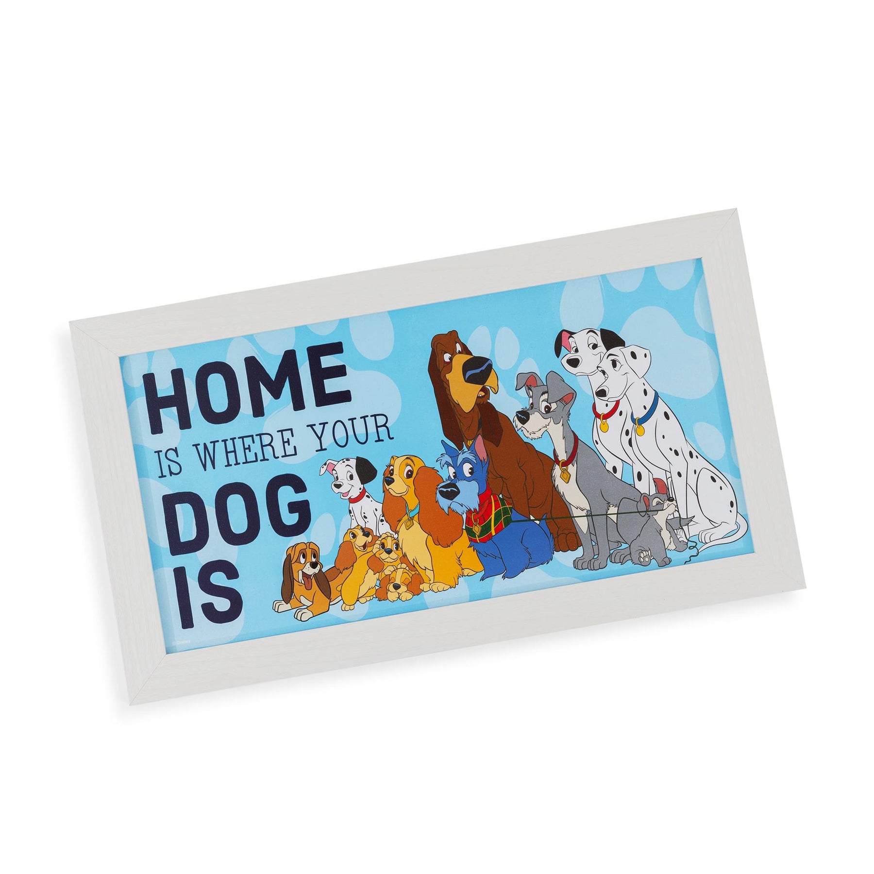 Disney "Home Is Where Your Dog Is" Wooden Hanging Wall Art | 10 x 18 Inches