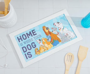 Disney "Home Is Where Your Dog Is" Wooden Hanging Wall Art | 10 x 18 Inches