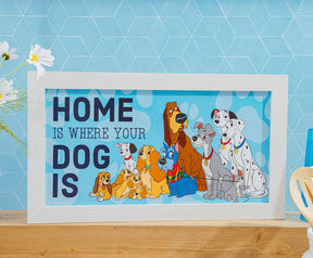 Disney "Home Is Where Your Dog Is" Wooden Hanging Wall Art | 10 x 18 Inches