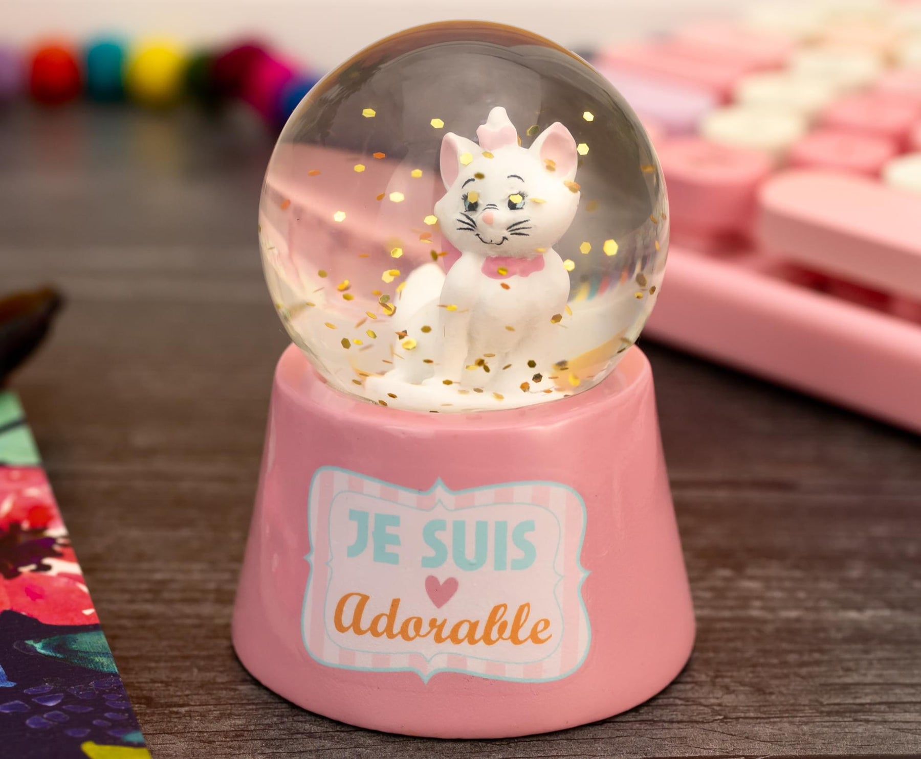 Disney The Aristocats Marie Mini Snow Globe | 3 Inches Tall