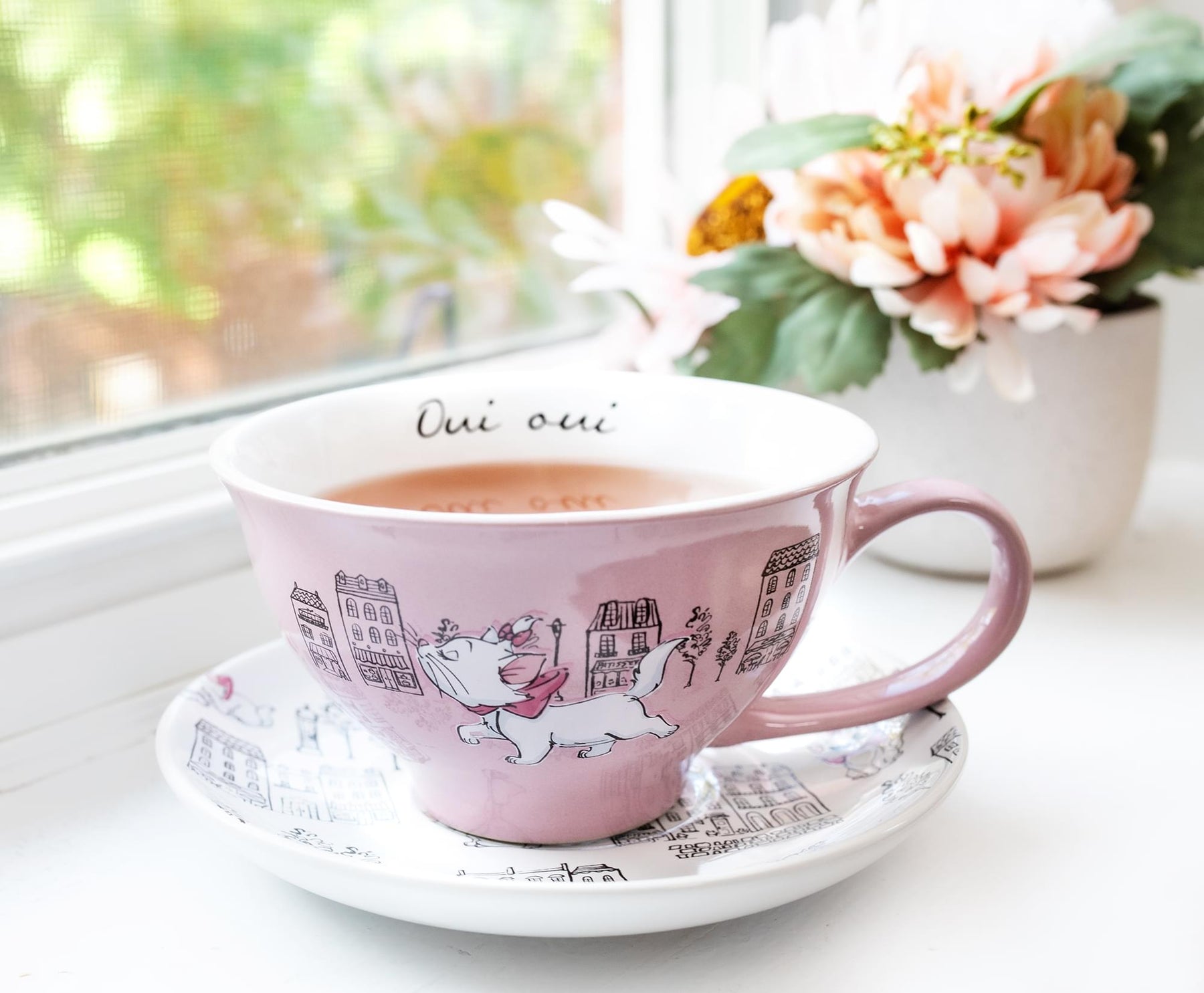 Disney The Aristocats Marie Ceramic Teacup and Saucer Set