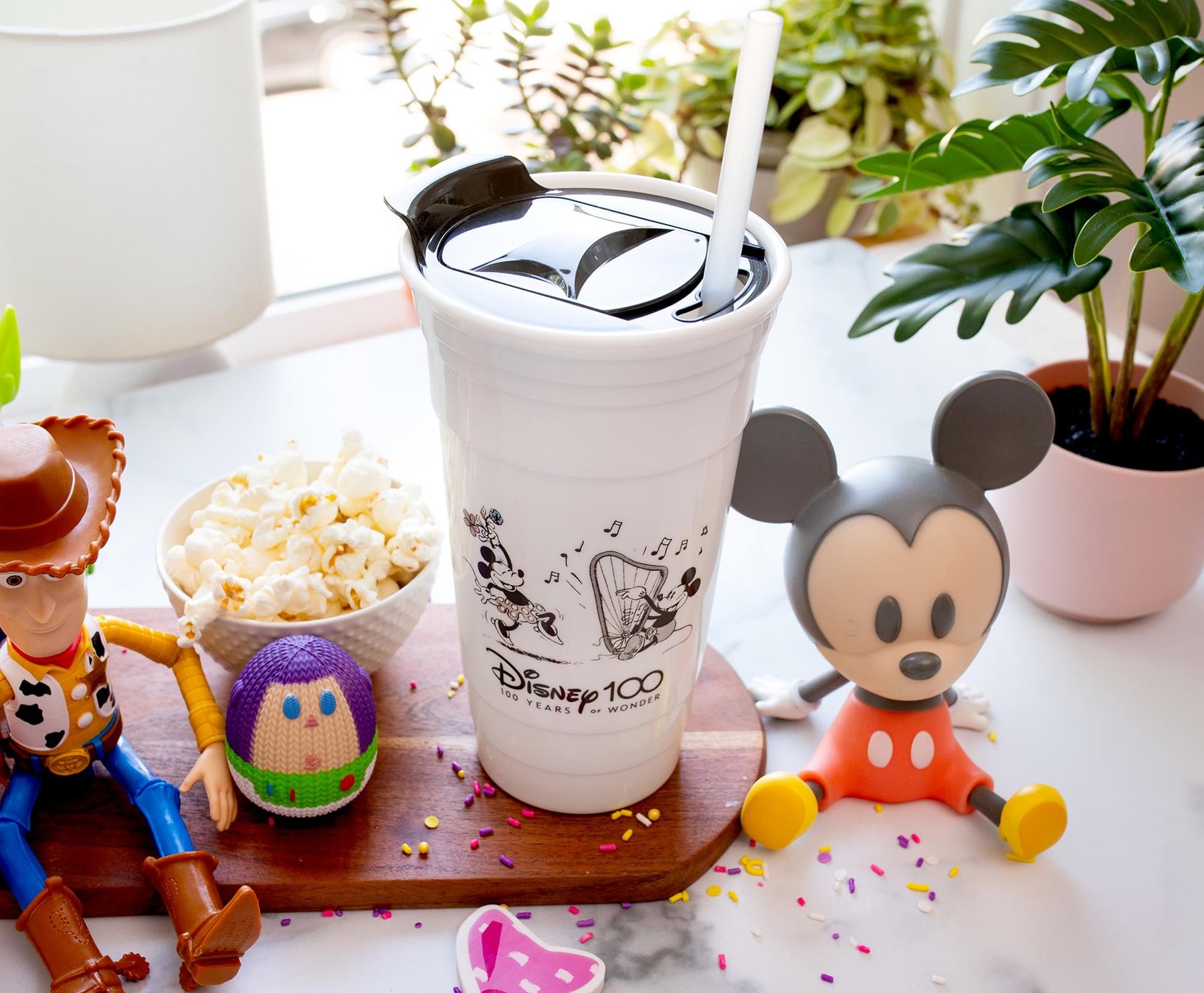 Disney Coffee Mug With Lid - Disney 100 Mickey And Friends