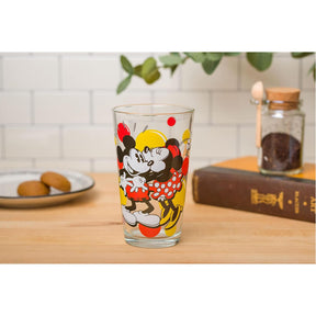 Disney Mickey & Minnie Kiss Dots 16oz Pint Glass