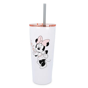 Disney Minnie & Mickey Kiss Hearts Stainless Steel Tumbler | Holds 22 Ounces