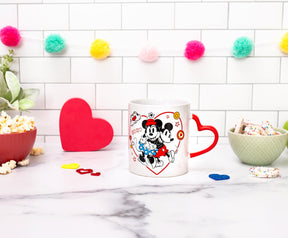 Disney Mickey and Minnie Mouse Icons 20-Ounce Ceramic Mug With Sculpted Handle