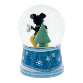 Disney Mickey Mouse "Happy Holidays" Light-Up Snow Globe | 6 Inches Tall