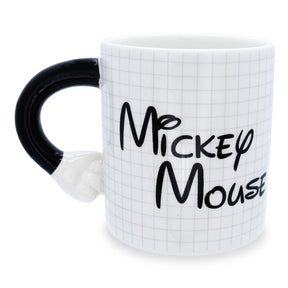 Disney Mickey Mouse Sculpted Handle Ceramic Mug | Holds 20 Ounces