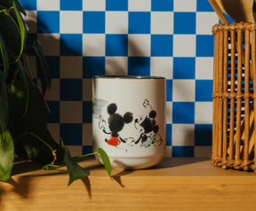 Disney Mickey and Minnie Mouse Sunset Asian Ceramic Tea Cup | Holds 9 Ounces