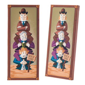 Disney Haunted Mansion 4-Piece 12 x 5 Inch Canvas Wall Art Set