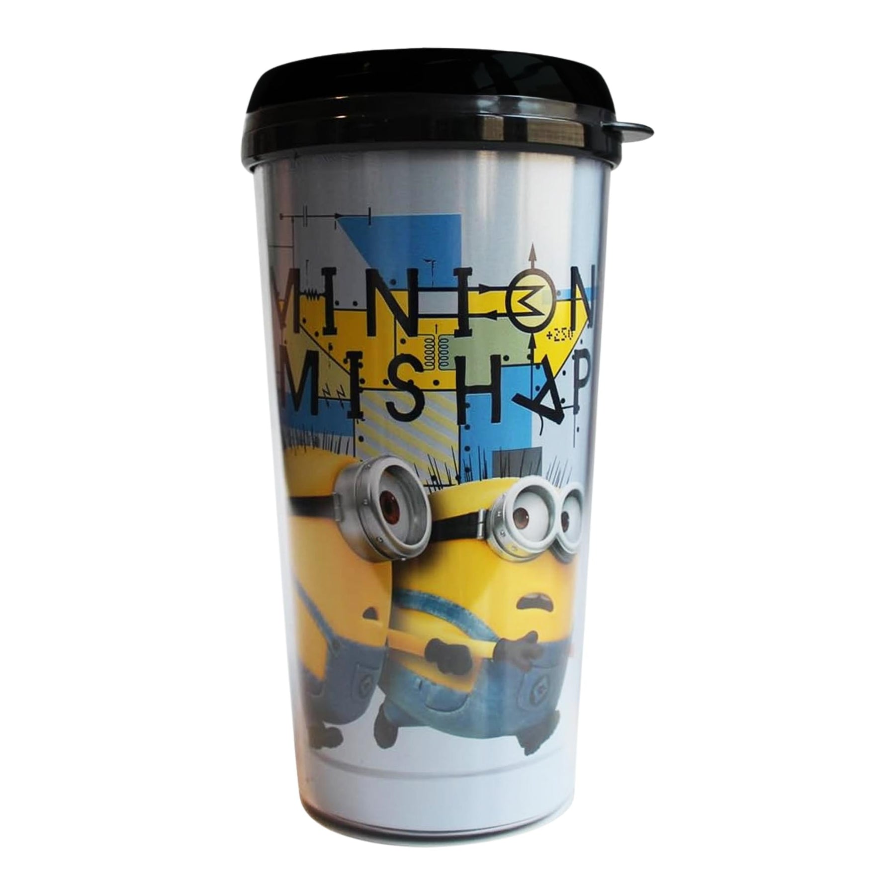 Despicable Me "Minion Mishap" 16 Ounce Plastic Travel Mug with Lid