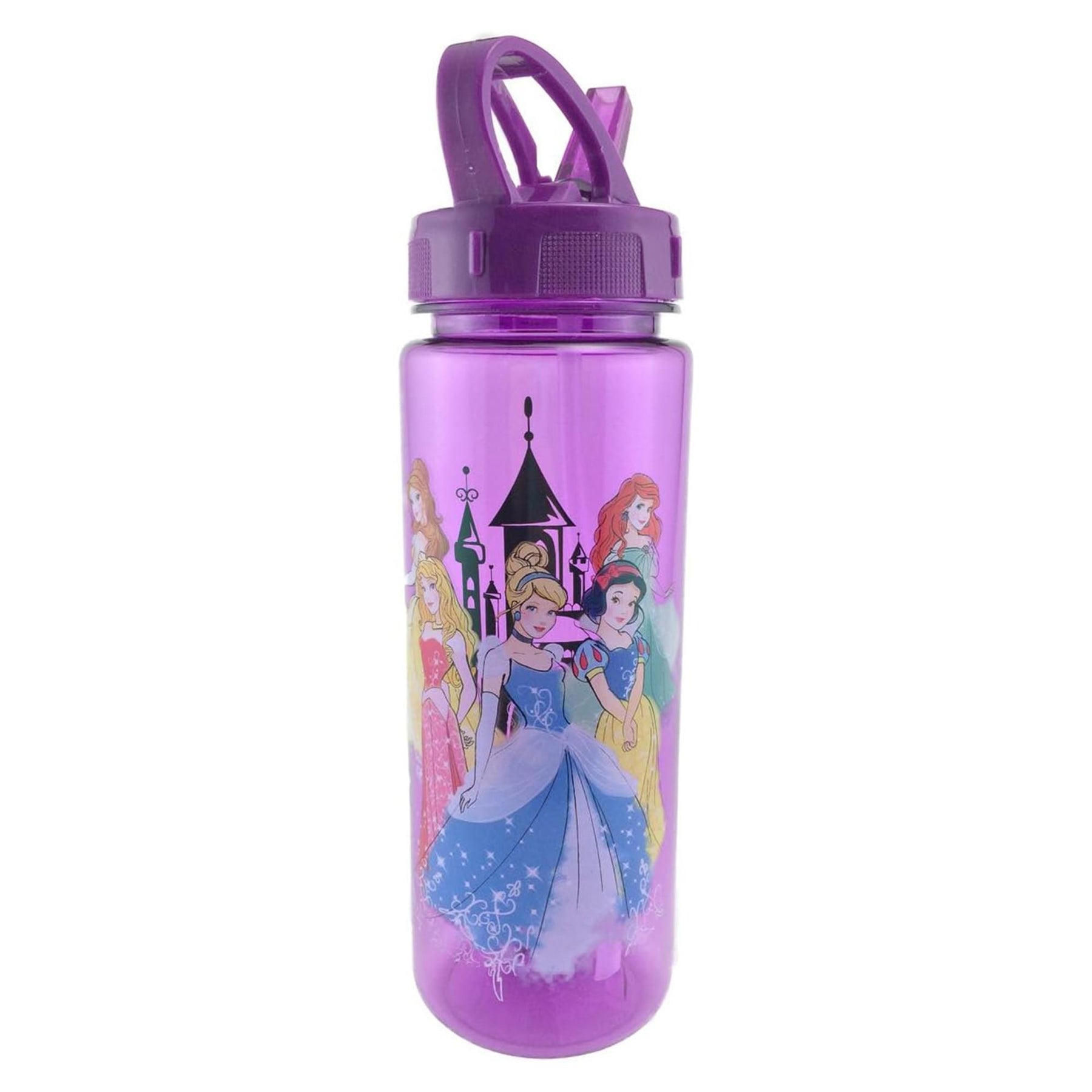 Disney Princesses 20oz Plastic Water Bottle with Flip Top Lid