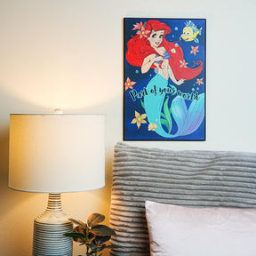 Disney The Little Mermaid "Part Of Your World" 13 x 19 Inch Hanging Wood Wall Art