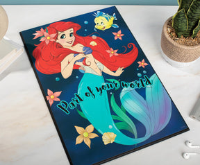 Disney The Little Mermaid "Part Of Your World" 13 x 19 Inch Hanging Wood Wall Art