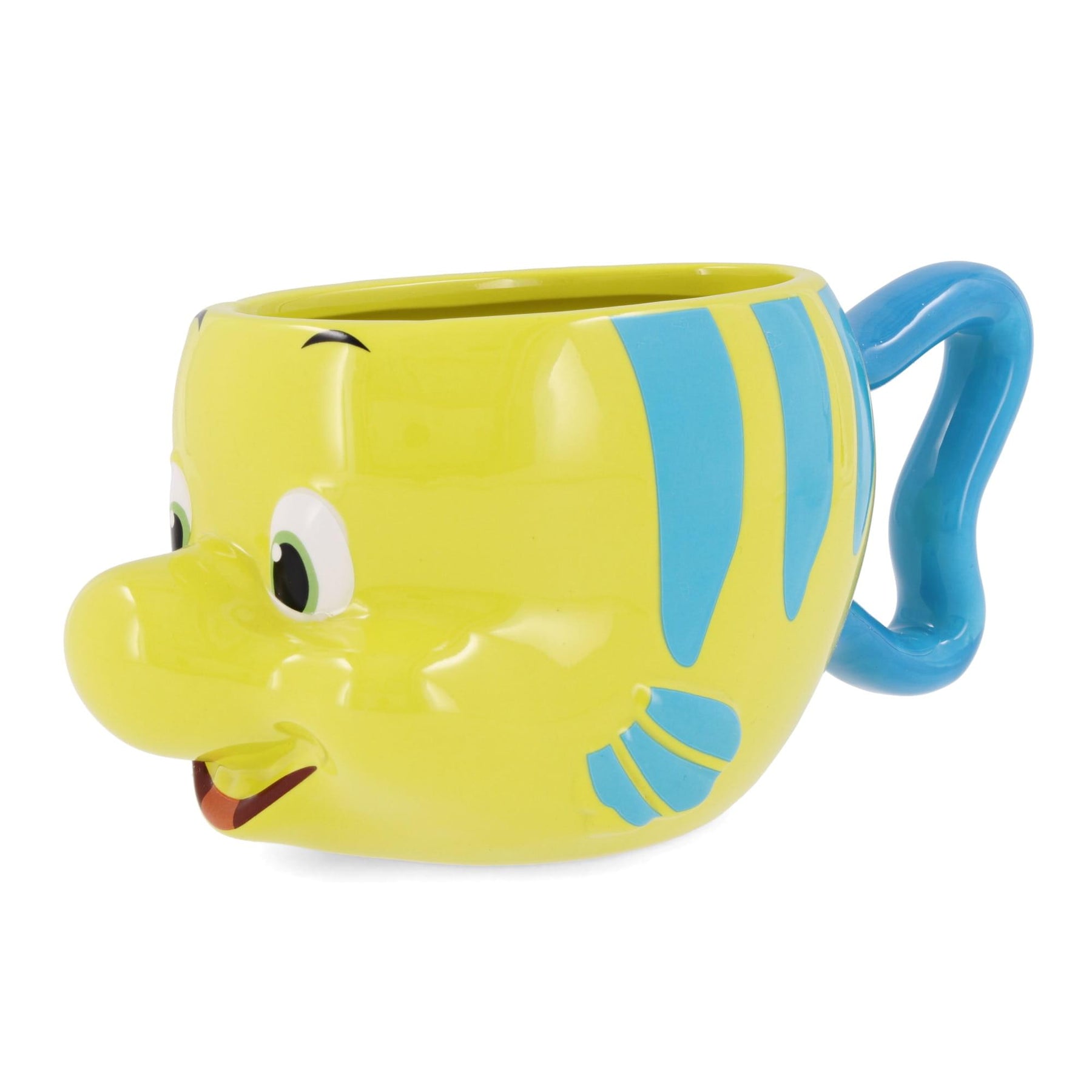 Disney The Little Mermaid Flounder 3D Sculpted Ceramic Mug | Holds 20 Ounces