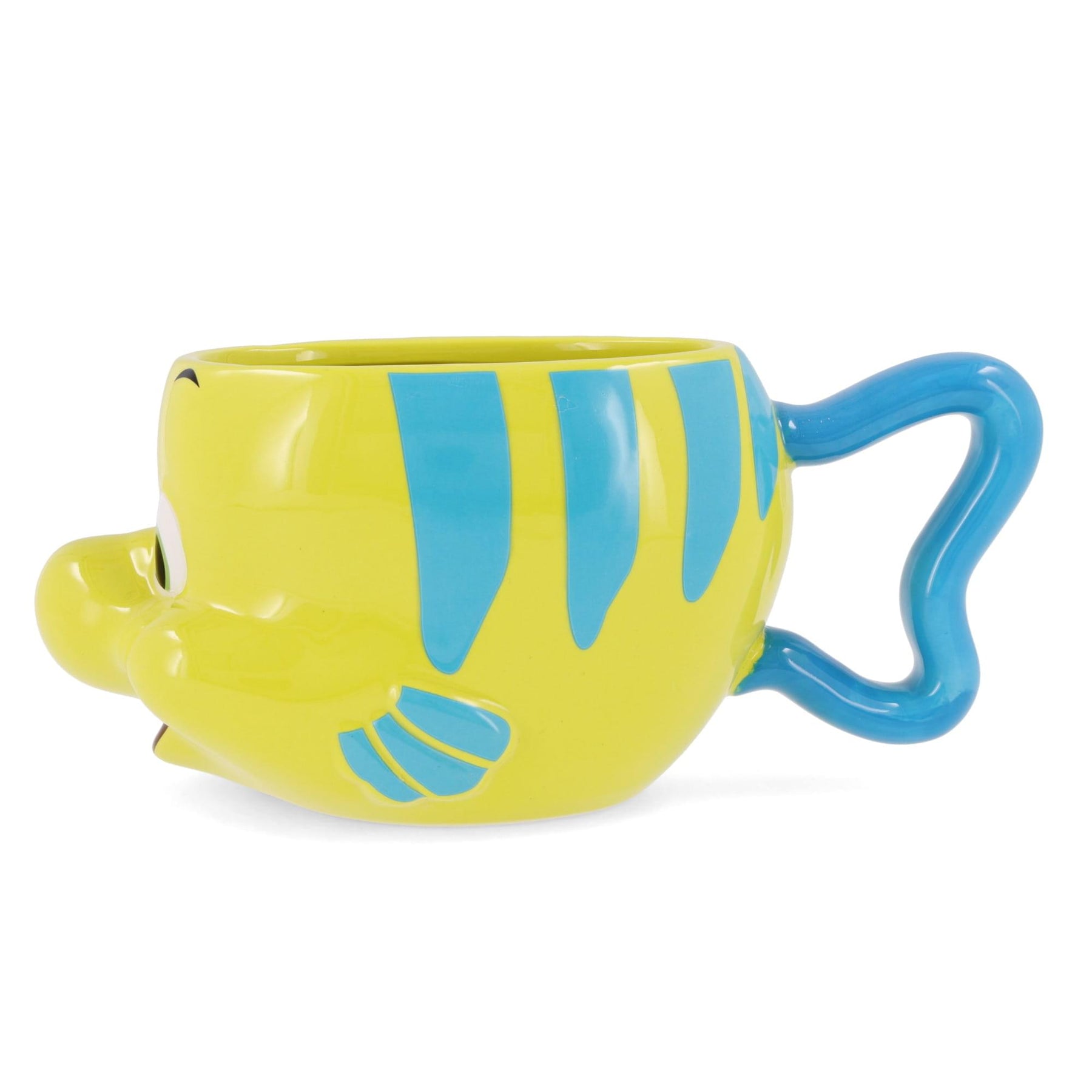 Disney The Little Mermaid Flounder 3D Sculpted Ceramic Mug | Holds 20 Ounces