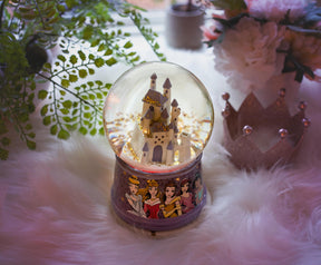 Disney Princess Castle Light-Up Snow Globe | 6 Inches Tall