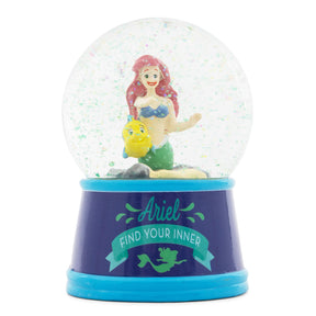 Disney The Little Mermaid Ariel and Flounder Light-Up Snow Globe | 6 Inches Tall