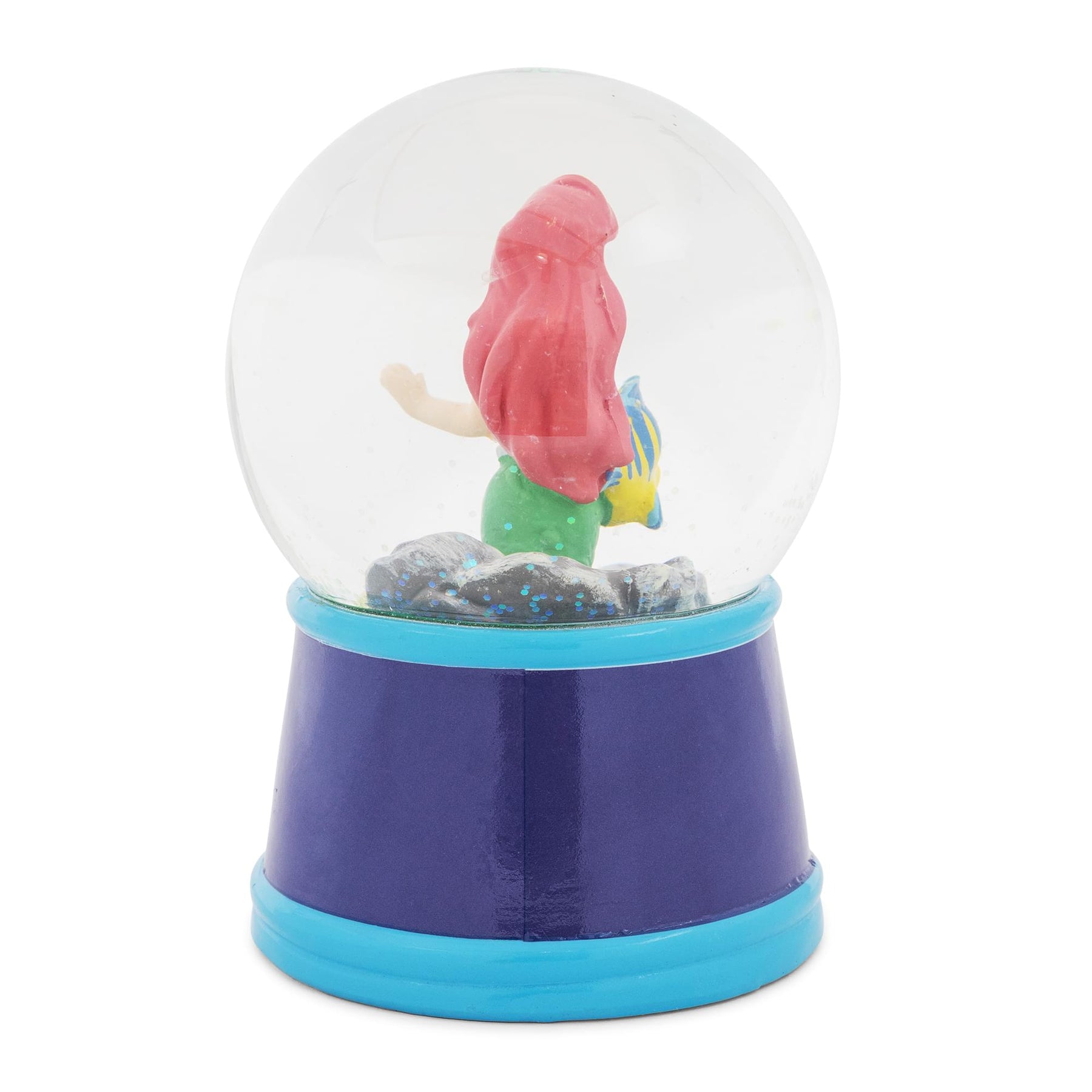 Disney The Little Mermaid Ariel and Flounder Light-Up Snow Globe | 6 Inches Tall