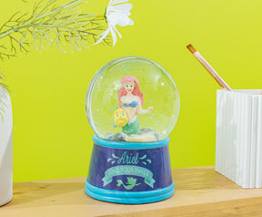 Disney The Little Mermaid Ariel and Flounder Light-Up Snow Globe | 6 Inches Tall