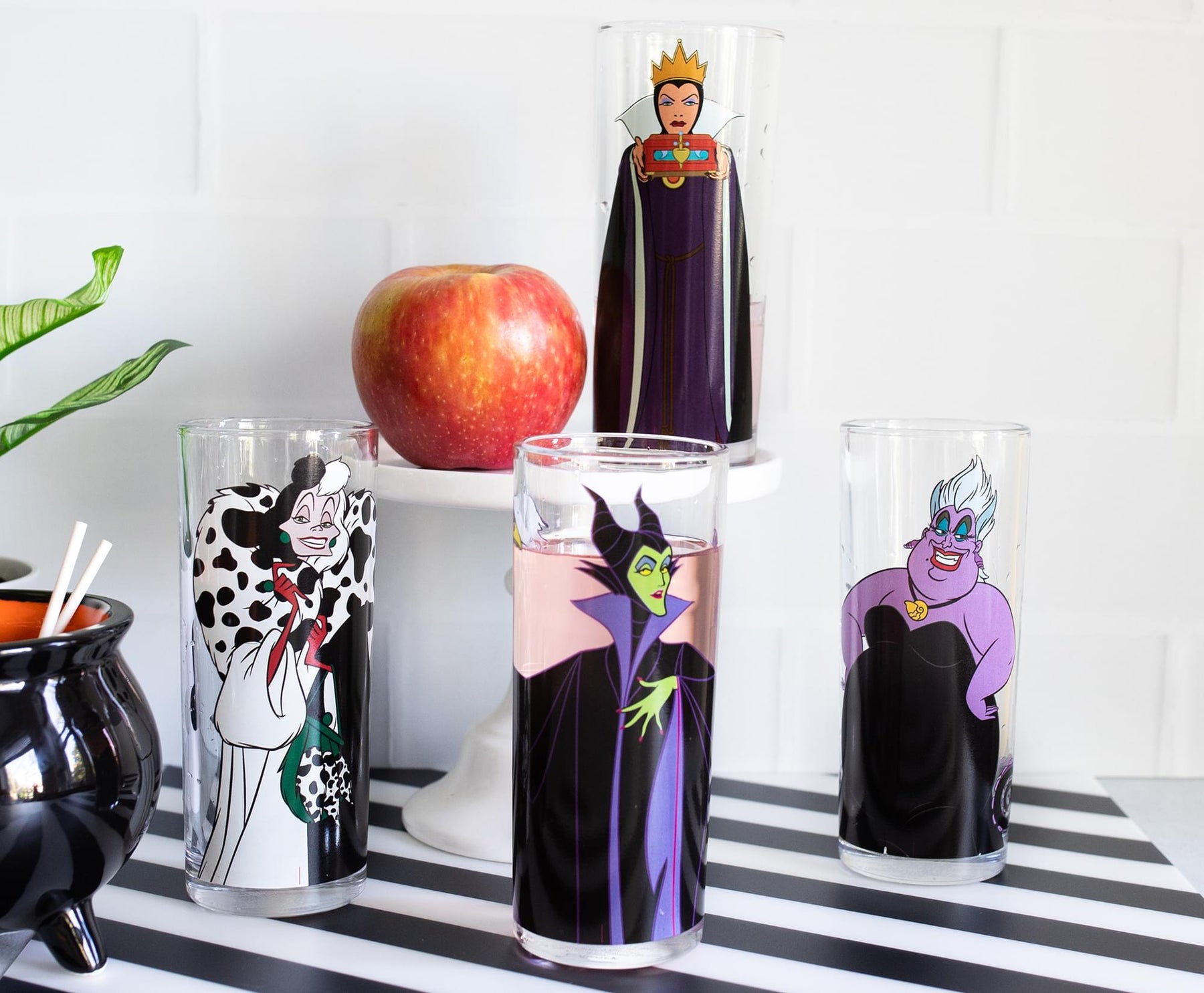 Disney Villains 10-Ounce Tumbler Glasses | Set of 4