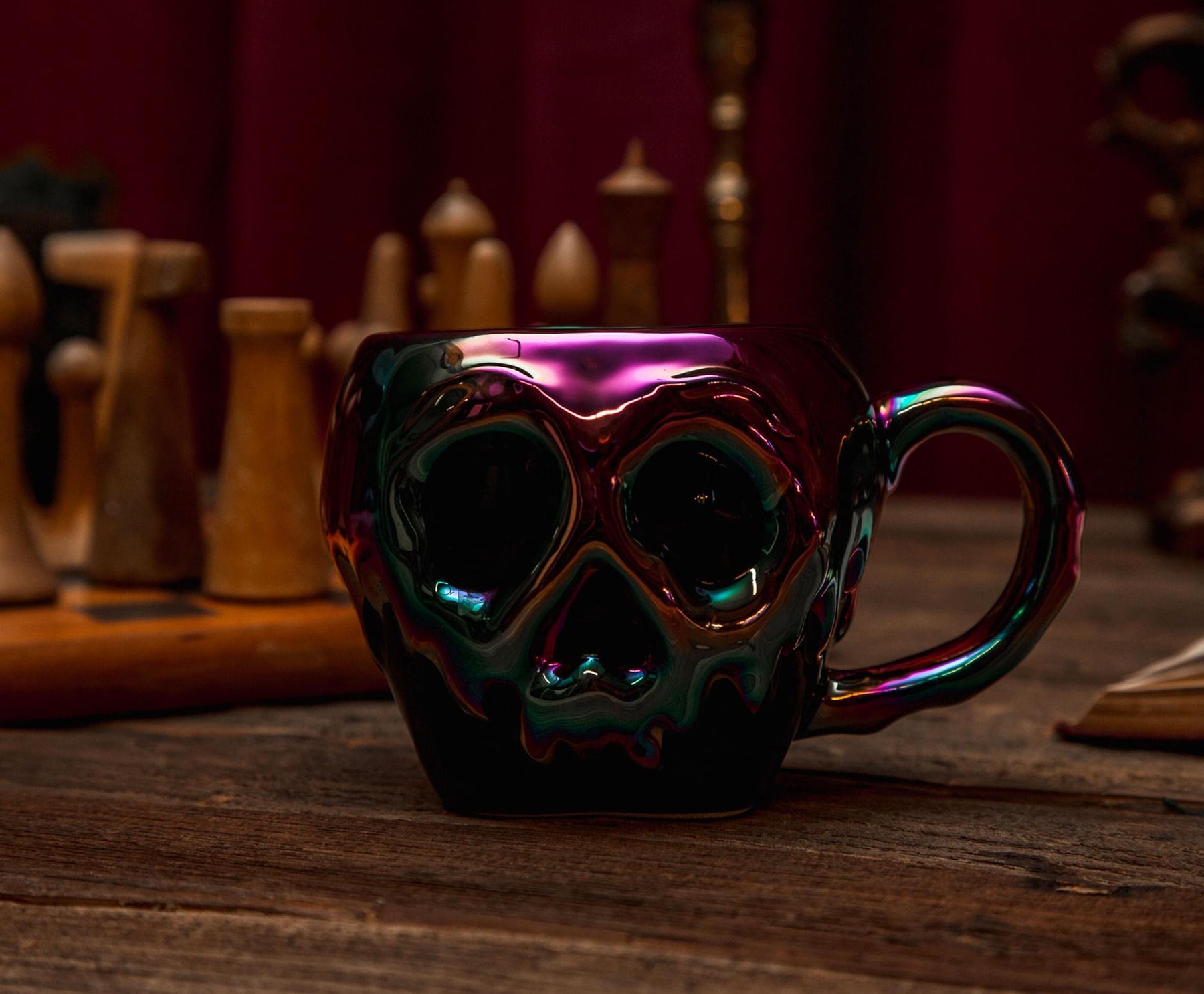 Disney Villains Evil Queen Poison Apple Electroplated Sculpted Ceramic Mug