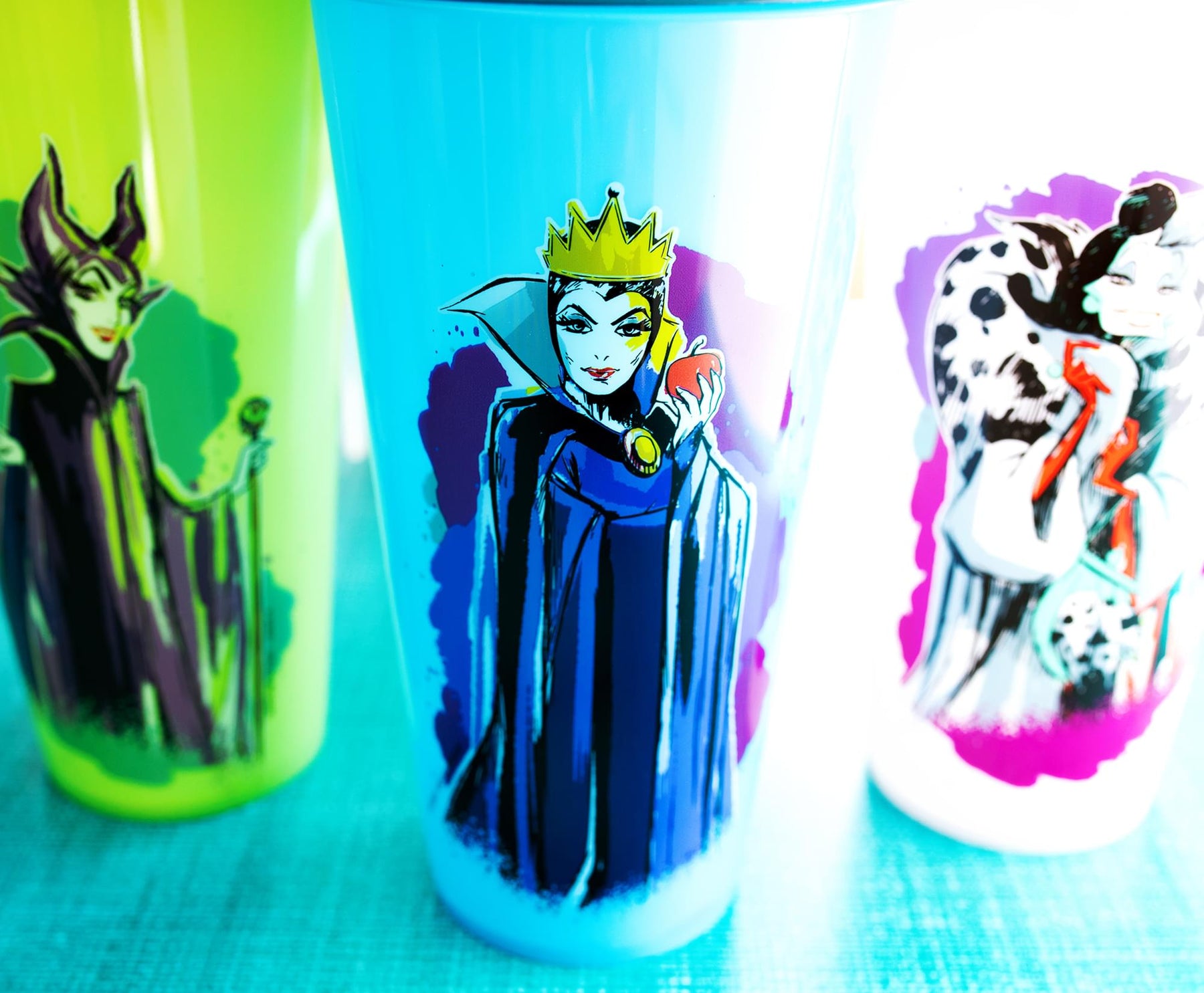 Disney Villains Color-Changing Plastic Tumblers | Set of 4