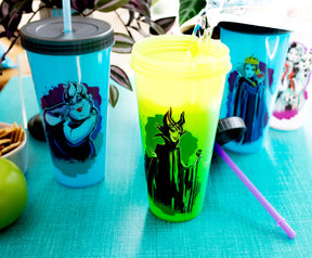 Disney Villains Color-Changing Plastic Tumblers | Set of 4