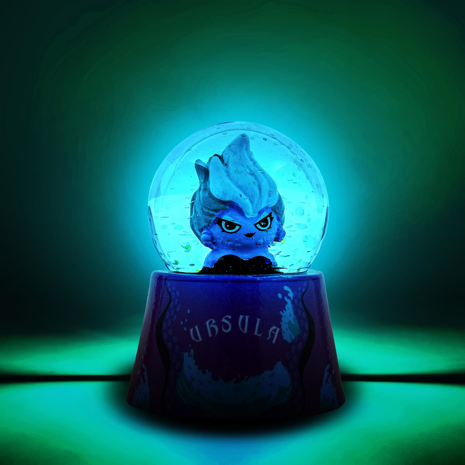 Disney The Little Mermaid Ursula Mini Light-Up Snow Globe | 3 Inches Tall