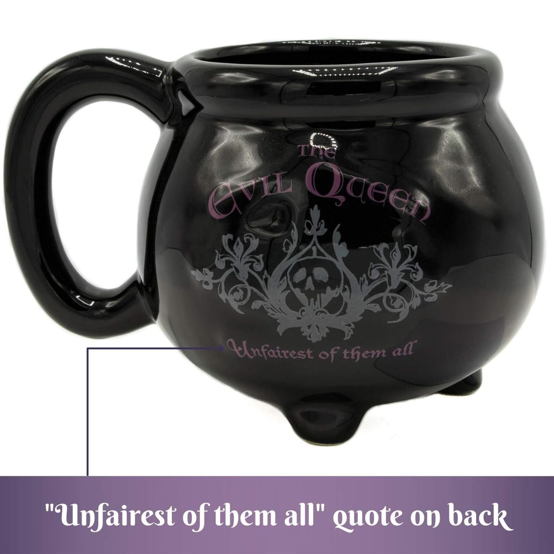 Disney The Evil Queen Black Kettle 3D Sculpted Ceramic Mug