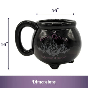 Disney The Evil Queen Black Kettle 3D Sculpted Ceramic Mug